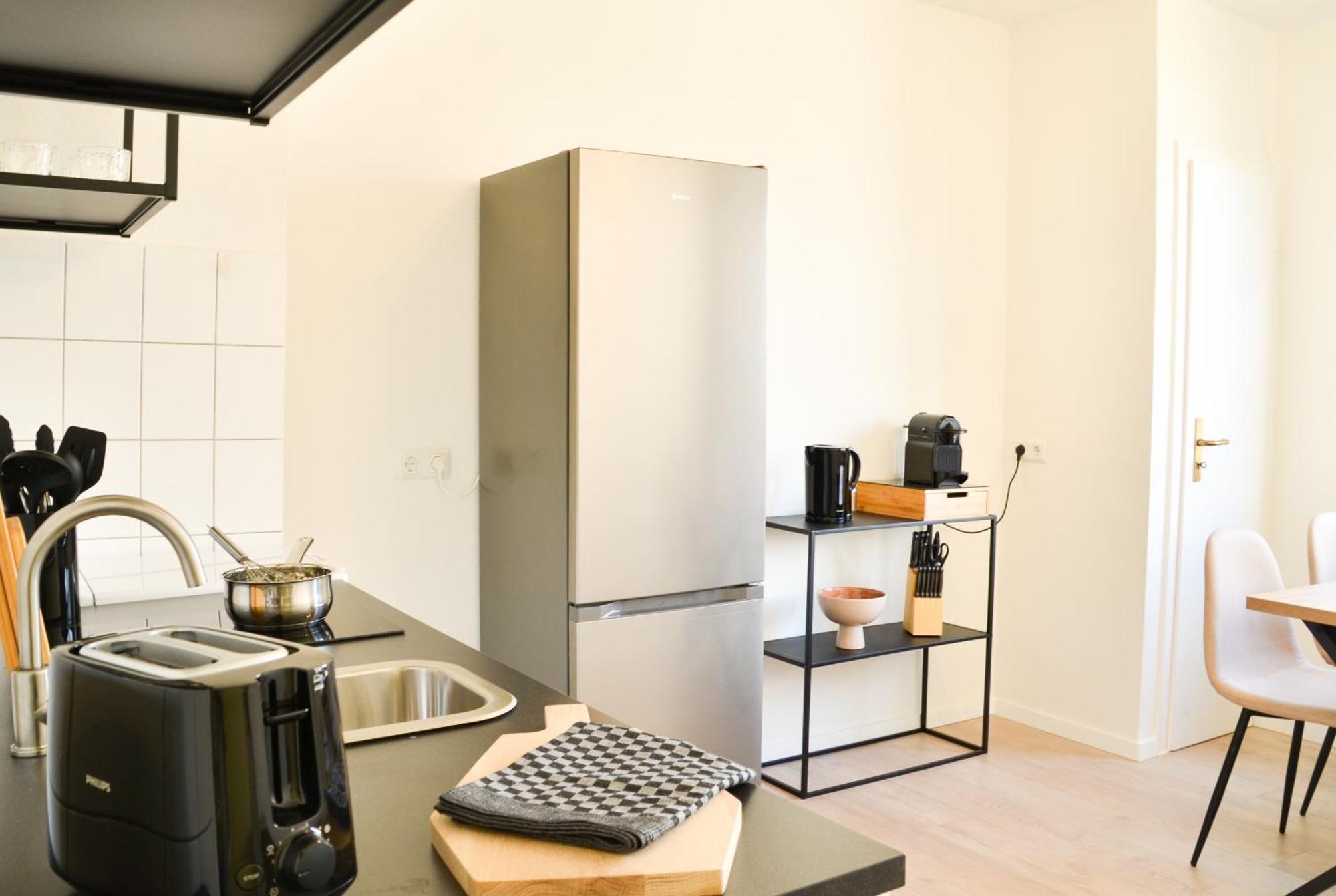 Milpau Bottrop 2 - Modernes Und Zentrales Premium-Apartment Fuer 4 Personen Mit Queensize-Bett Und Einzelbetten - Netflix, Nespresso Und Smart-Tv ภายนอก รูปภาพ